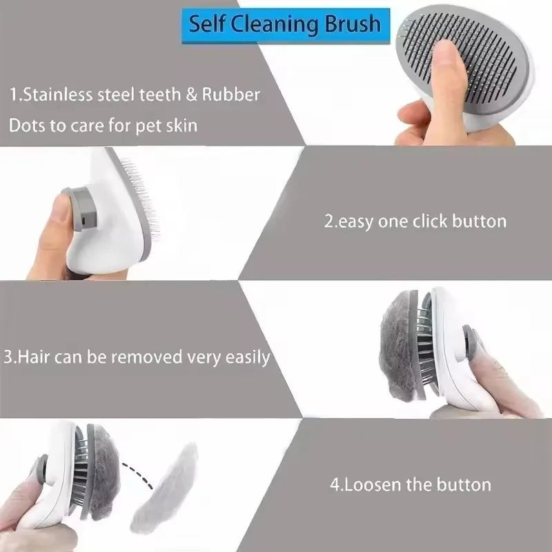 pet groming brush for dogs and cats