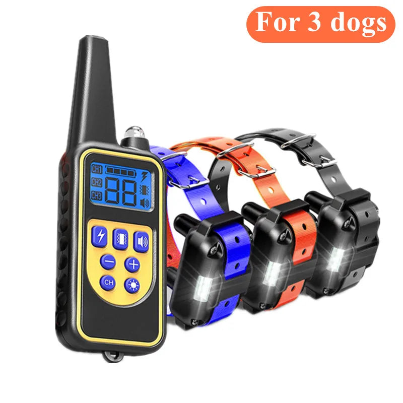 Smart Dog Training Collar – Waterproof, Rechargeable & Remote-Controlled Anti-Bark System