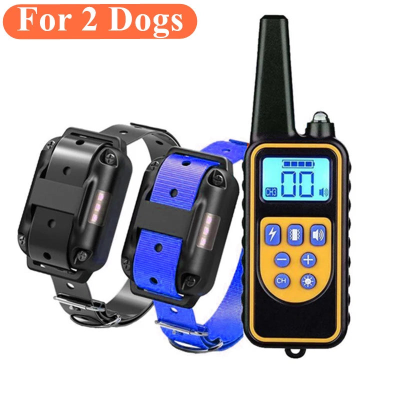 Smart Dog Training Collar – Waterproof, Rechargeable & Remote-Controlled Anti-Bark System