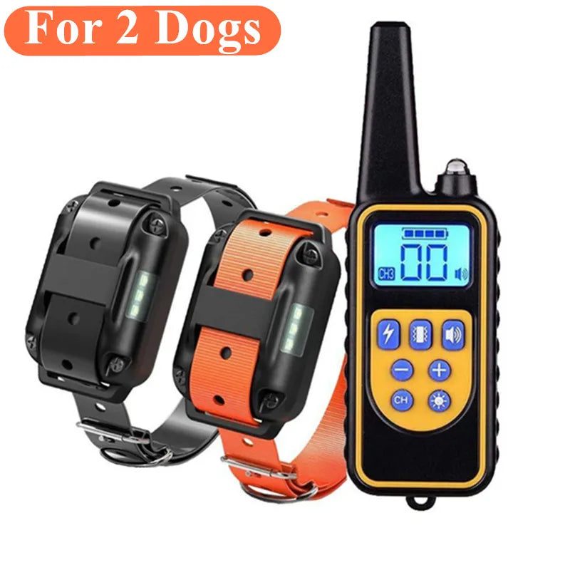 Smart Dog Training Collar – Waterproof, Rechargeable & Remote-Controlled Anti-Bark System