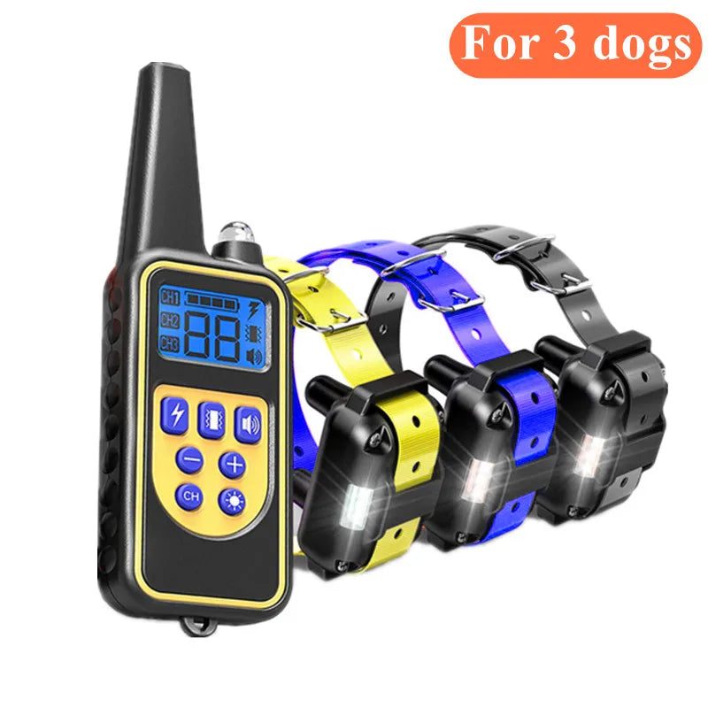 Smart Dog Training Collar – Waterproof, Rechargeable & Remote-Controlled Anti-Bark System