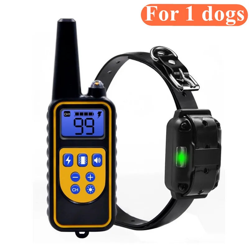 Smart Dog Training Collar – Waterproof, Rechargeable & Remote-Controlled Anti-Bark System