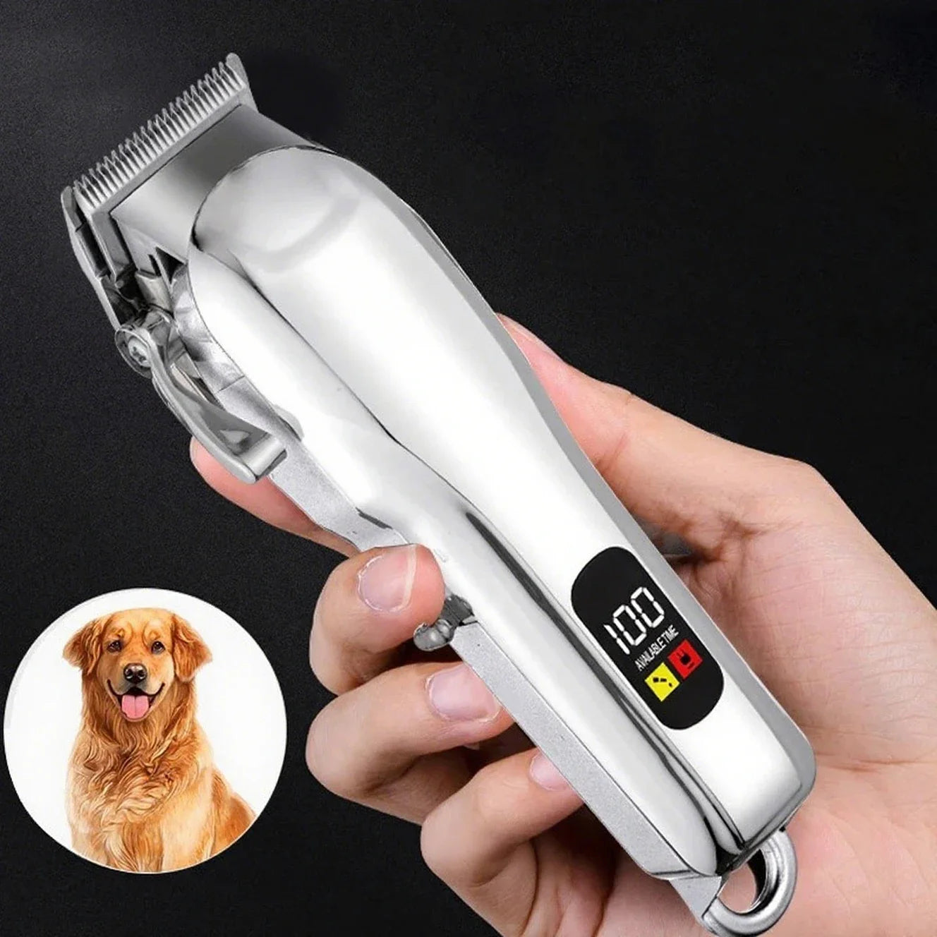 Quiet Cordless Pet Clipper – Professional Grooming Tool for Dogs & Cats