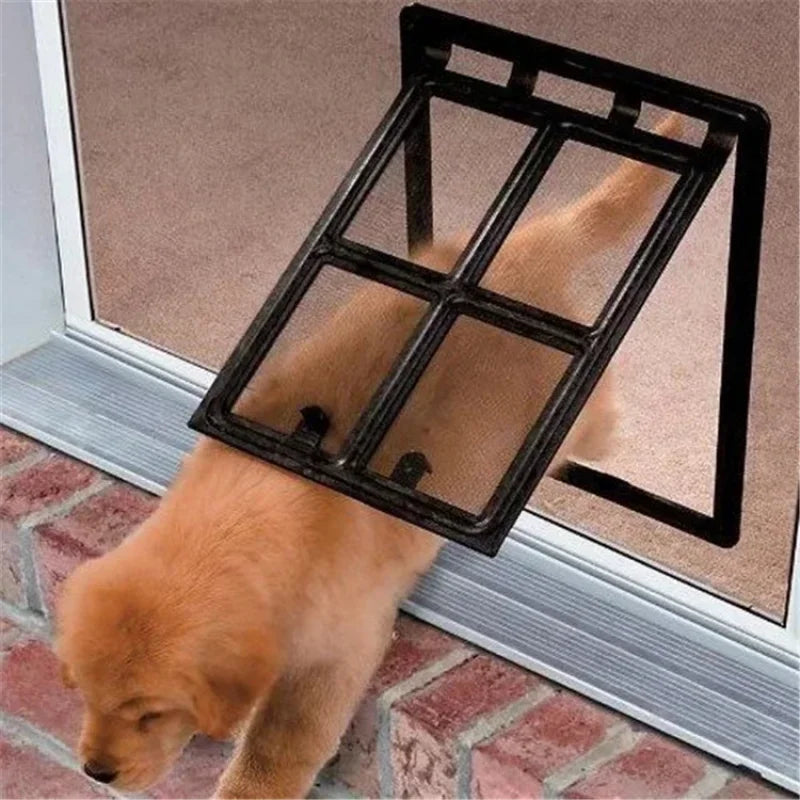 Lockable Magnetic Pet Screen Door for Dogs & Cats – Mosquito-Proof & Easy to Install