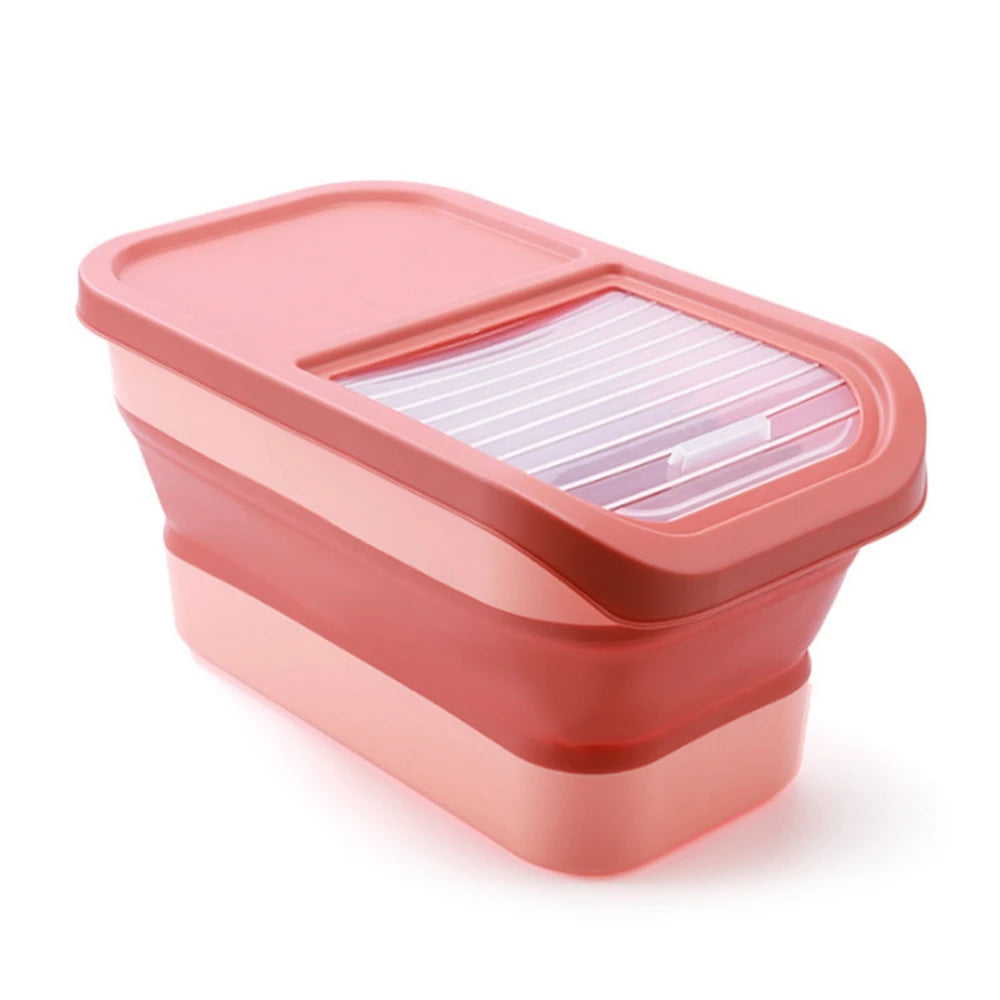Foldable Airtight Pet Food Container – Keep Your Dog & Cat Food Fresh and Organized!