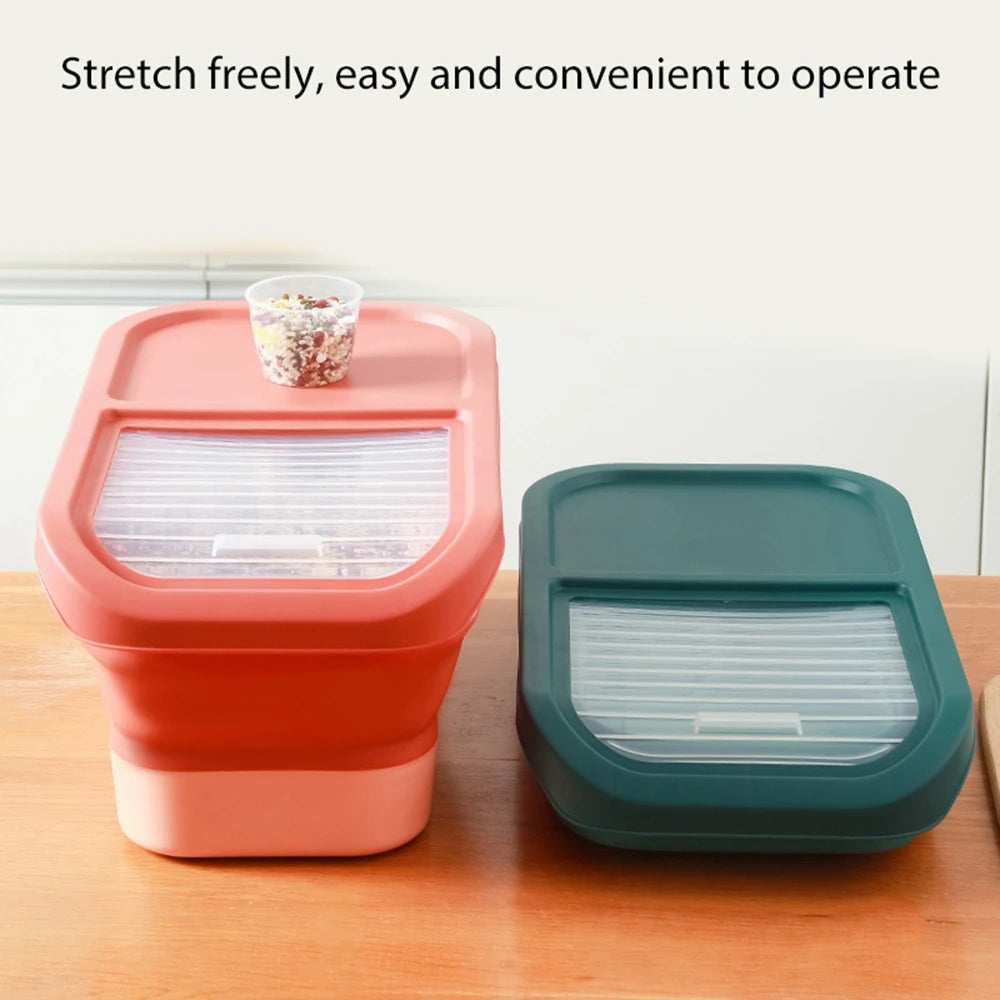 Foldable Airtight Pet Food Container – Keep Your Dog & Cat Food Fresh and Organized!