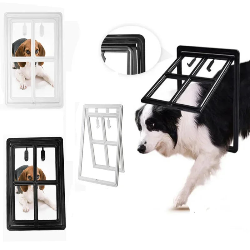 Lockable Magnetic Pet Screen Door for Dogs & Cats – Mosquito-Proof & Easy to Install