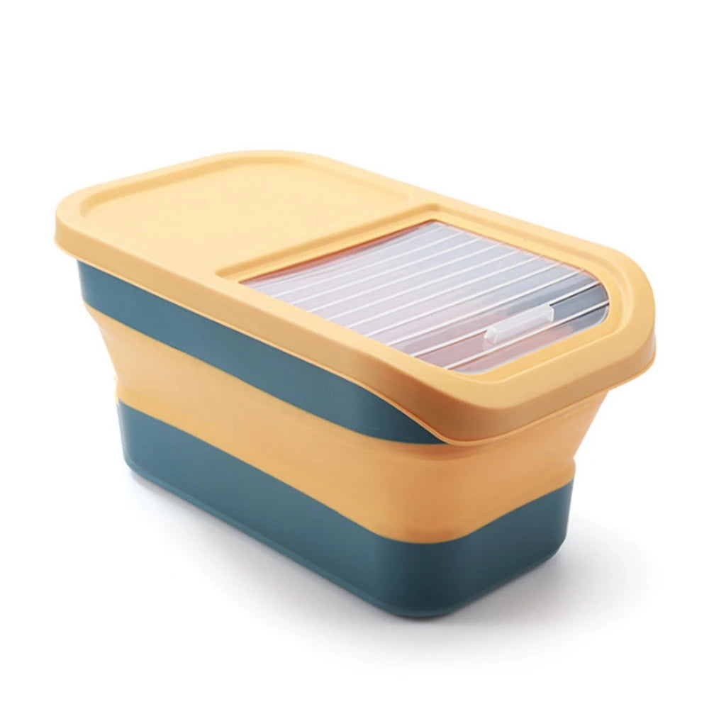 Foldable Airtight Pet Food Container – Keep Your Dog & Cat Food Fresh and Organized!
