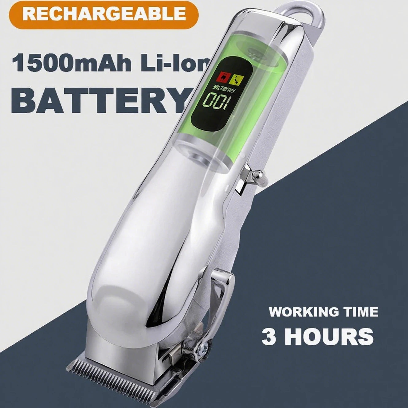 Quiet Cordless Pet Clipper – Professional Grooming Tool for Dogs & Cats