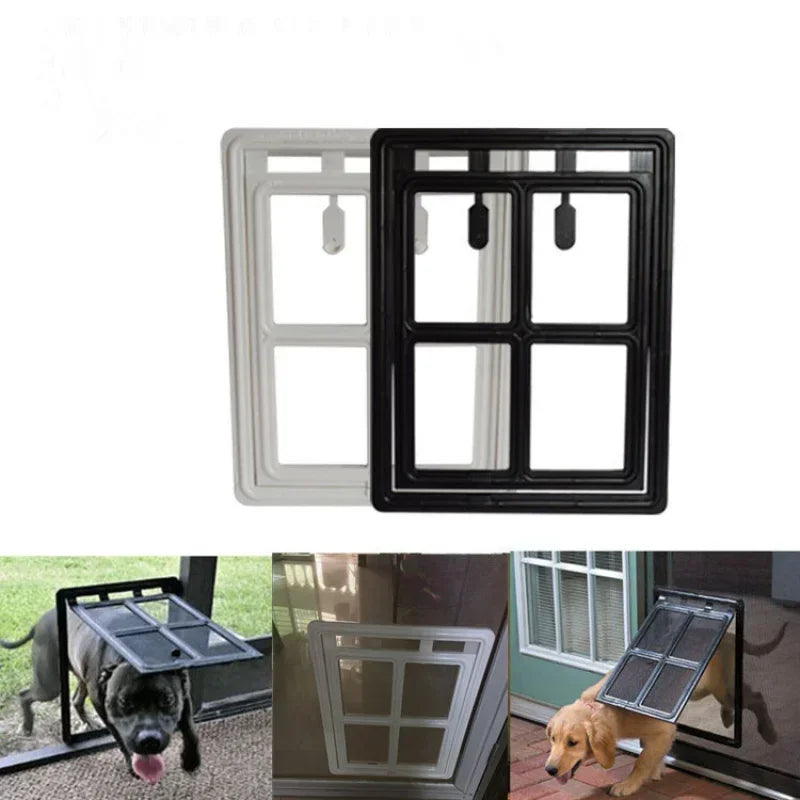 Lockable Magnetic Pet Screen Door for Dogs & Cats – Mosquito-Proof & Easy to Install